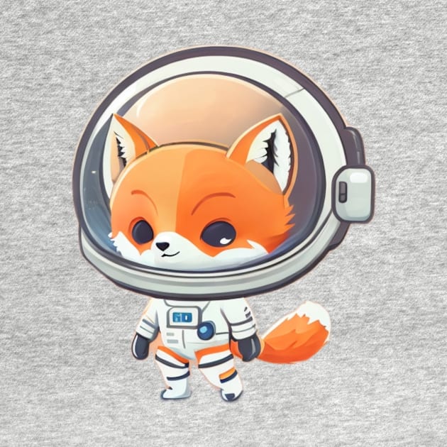 astronaut fox by Majkel&Majkel